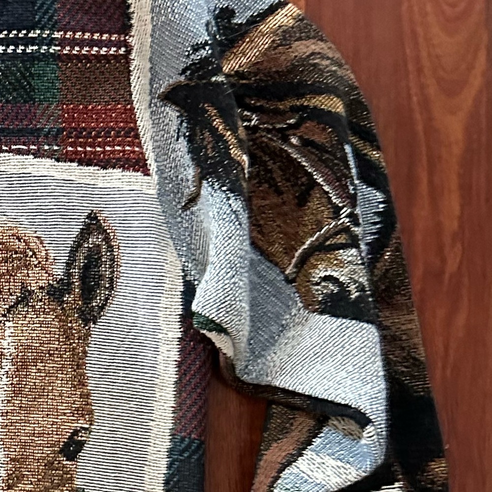 VTG Western Horse Woven Sweatshirt Sweater - Picture 10 of 10